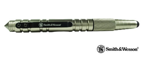 Smith and Wesson Tactical Pen and Stylus Combo Silver